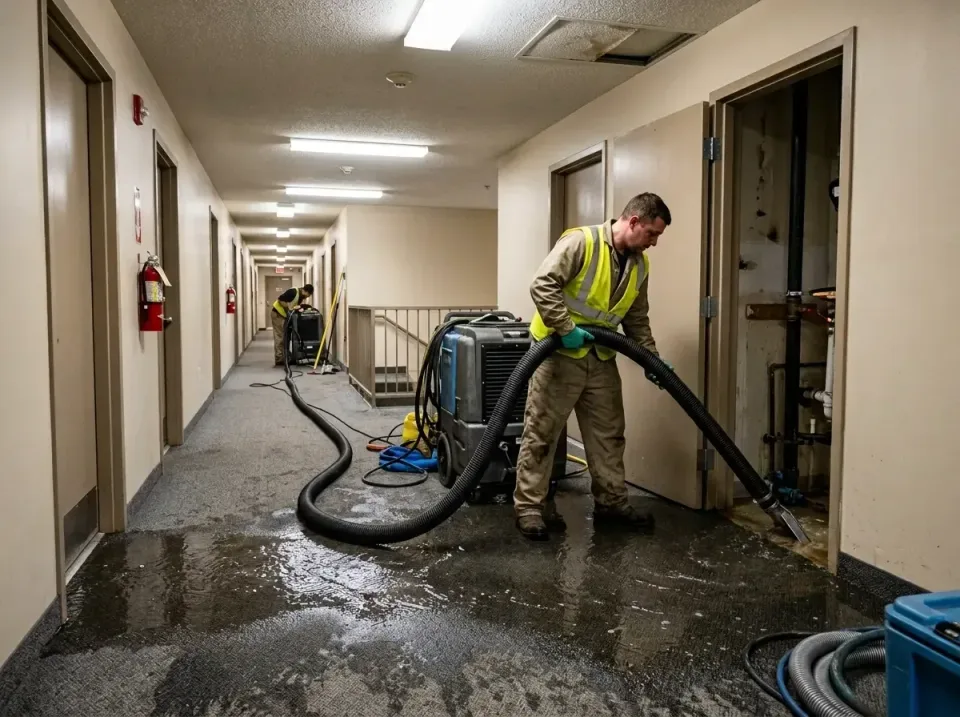 multi-unit-apartment-hallway-f-005 — frequently asked questions, Emergency Burst Pipe Water Extraction & Removal in Goodview…